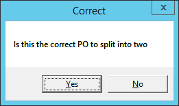 Purchase Order Selectively Breakout Items 2