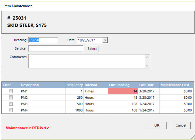 Maintenance Schedule 4