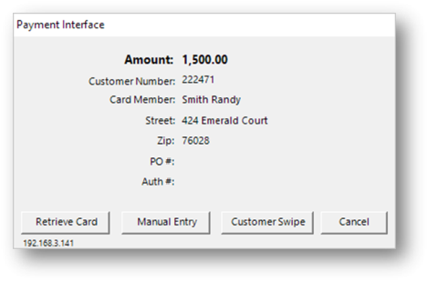 The credit card Payment Interface_469x309