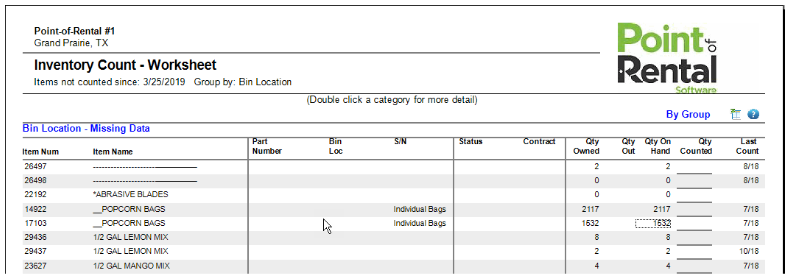 Update Inventory Count 2